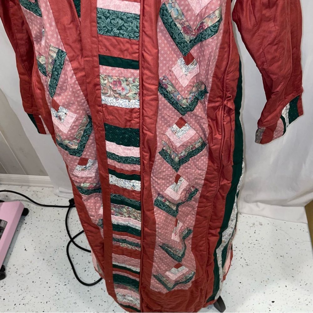 Hand Crafted Multicolor Quilted Robe - Picture 13 of 13